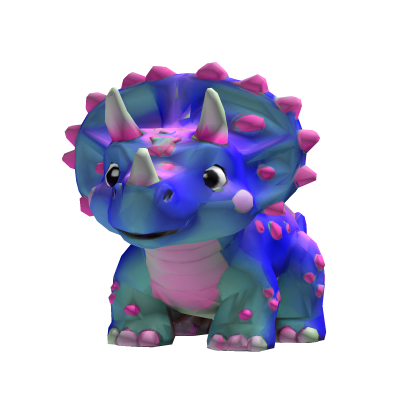 Riding A Triceratops Violet