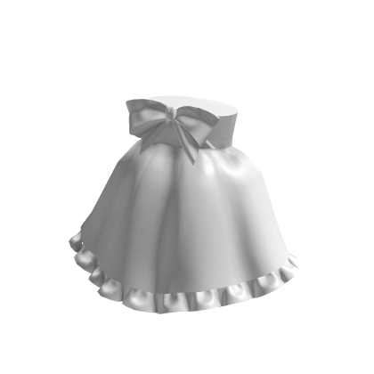 White bow tutu skirt roblox hot sale