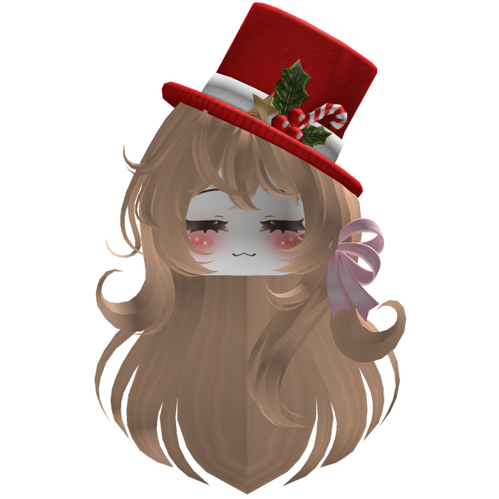 Beautiful Christmas hat hairstyle bow (Blonde)