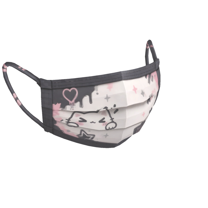 Pastel Kawaii Emo Surgical Mask