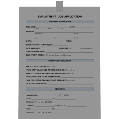 job application taped to face Roblox item