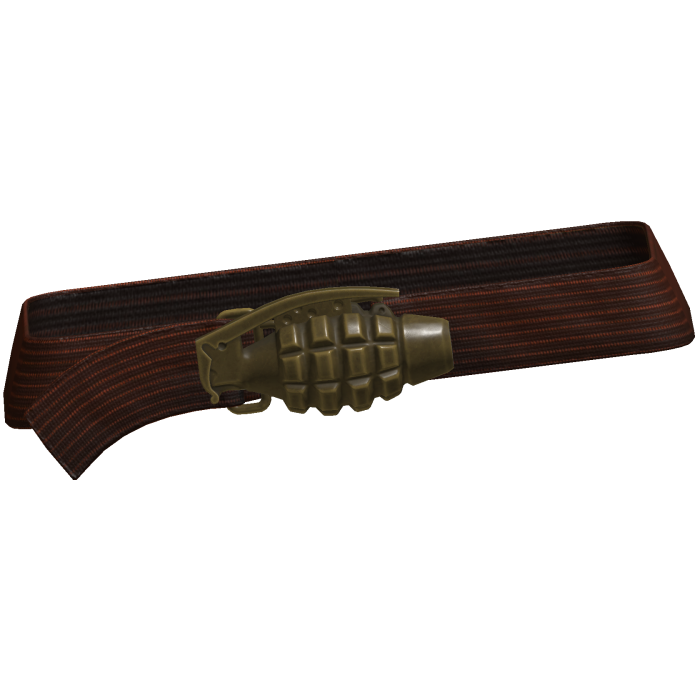 Y2k Grunge Grenade Belt Red 3.0