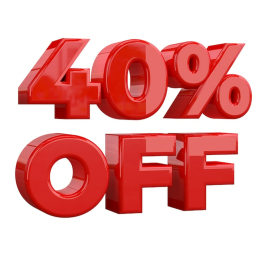 40% discount!