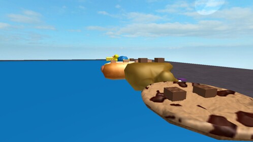 Go down Roblox's longest Waterfall using rafts!