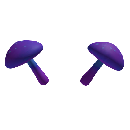 Purple Mythical Mushroom Horns Headband
