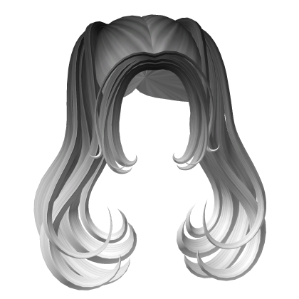 Swirly Pigtails Hair emo blend Roblox item