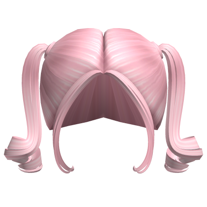 -',ৎ Curly Glam Pigtails in Pink