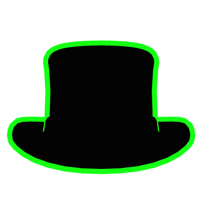Cartoony Green Top Hat Roblox item