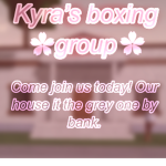 Kyra’s boxing group!