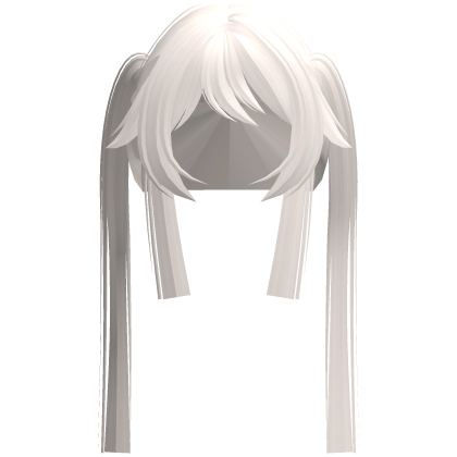 long emo blonde messy bang hime twintails  Roblox item