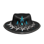 Blue Spikey Iced Fedora