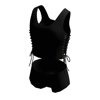 Black Tank Top With Short Outfit thumbnail