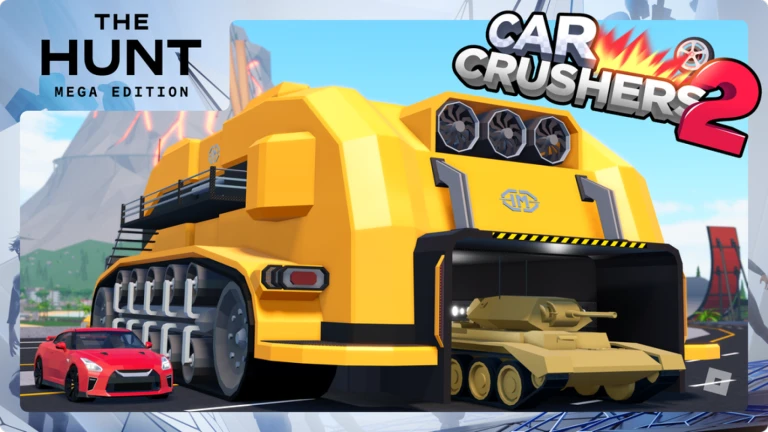 [8X MAP SIZE🌋] Car Crushers 2 - Physics Sim