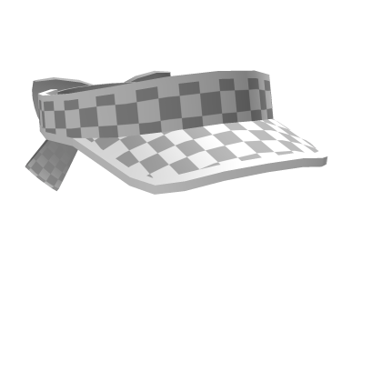Grey Checkerboard Visor & Bow Roblox item