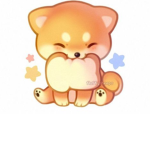 Peachy shiba inu