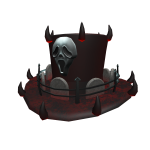 Red Scary Spiked Top Hat