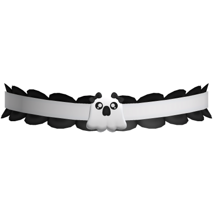 halloween | cute little scared ghost choker