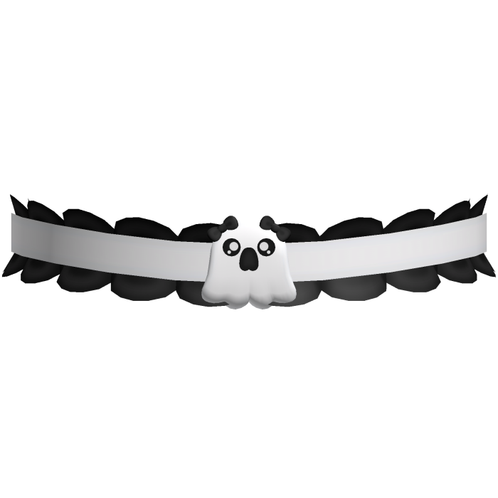 halloween | cute little scared ghost choker