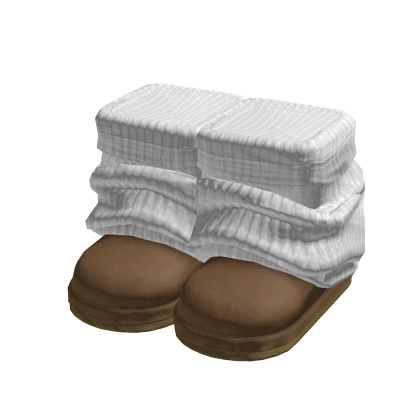 Trendy Brown Boots w/ Socks