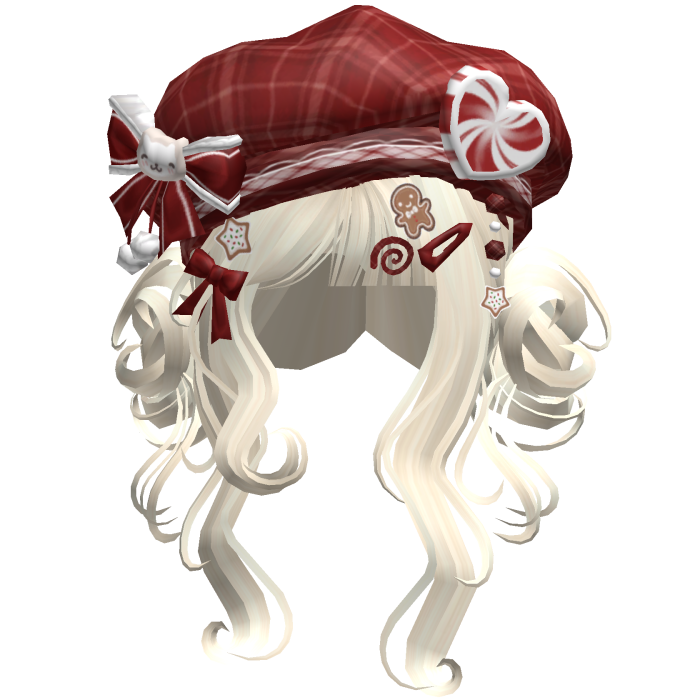 ♡ Christmas Swirly Wispy Buns (Beige)
