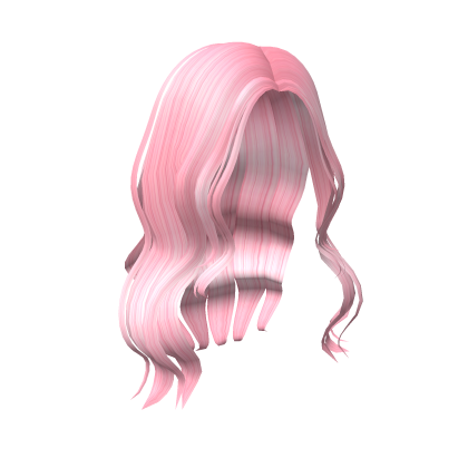 Pink Long Wavy Girl Hair Roblox item