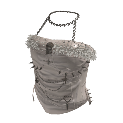 Off Shoulder Top with Lace Trim (White)