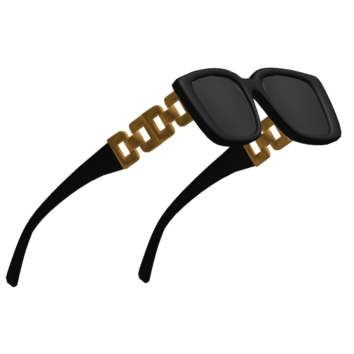 Black Aesthetic Raised Y2K Glasses