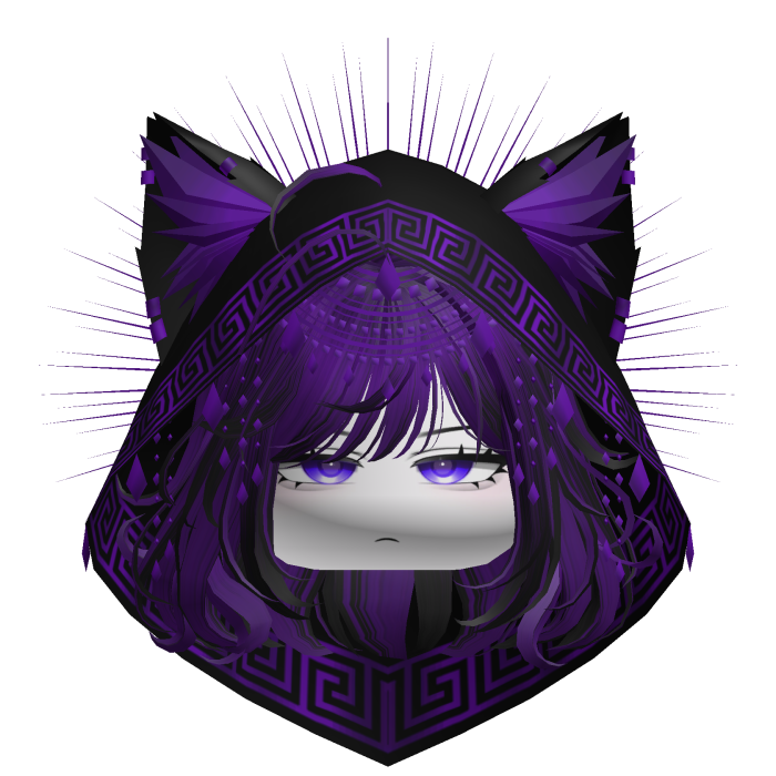 Egyptian Bob w/ Divine Purple Black Hood