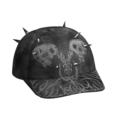[⌛💀] Y2k Skeleton Spiked Streetwear Hat