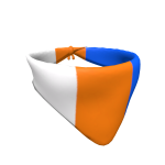 White, Orange, Blue Bandana