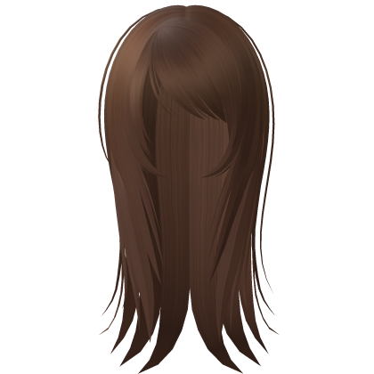 ☆ emo scene messy wispy long hair ginger red