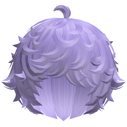 cute purple kawaii messy lamb curly wavy hair