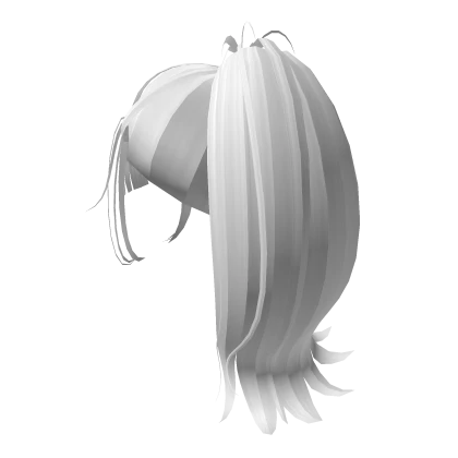 White Ponytail w/ Curtain Bangs | Roblox Item - Rolimon's