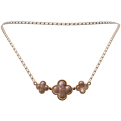 Multi Brown Clover Gold Necklace 3.0 