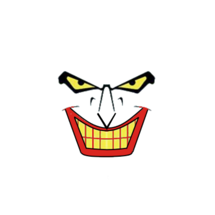 Animated Series Joker Face Roblox decal
