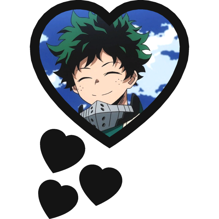 Izuku Midoriya Thinking Hearts My Hero Academia