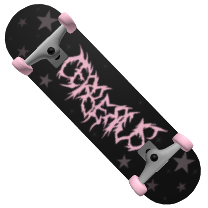Cerberus Grunge Skateboard Pink