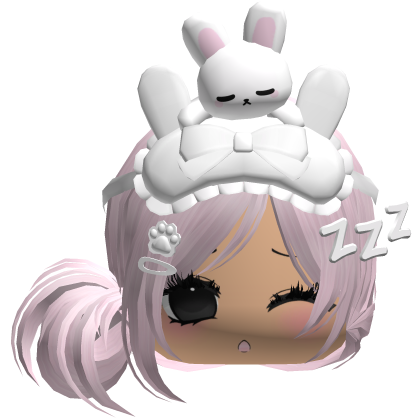 Kawaii Moe Sleepy Cute Bunny Anime Hair Pink