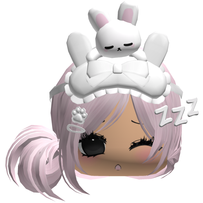 Kawaii Moe Sleepy Cute Bunny Anime Hair Pink