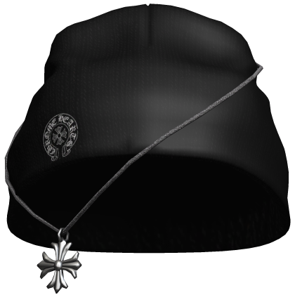 Black Chrome Beanie w/ Chain Roblox item