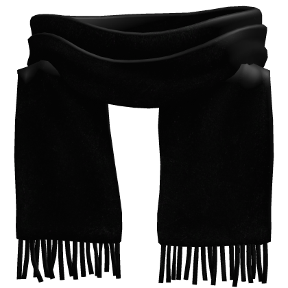 winter black double scarf thumbnail