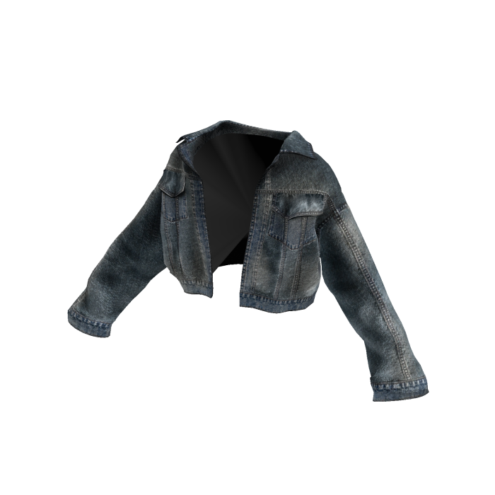 MARCHÉE - Washed Blue Currency Denim Jacket