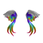 Heart Ears Neon Rainbow