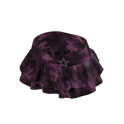 Pink Camo Star Skirt