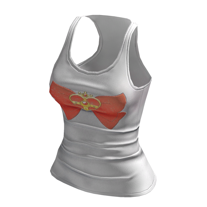 Simple Tank Top In Magical Girl Bow Print