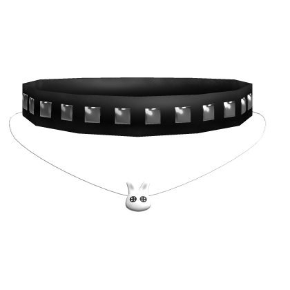 Emo scene vkei moe studded bunny choker Roblox item