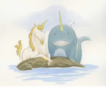 Unicorn and Narwhal Family