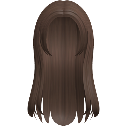 long simple sweet brown hair Roblox item