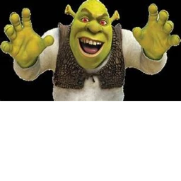 play with green animal or shrek badge icon
