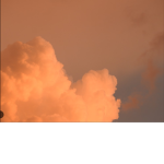 Orange clouds